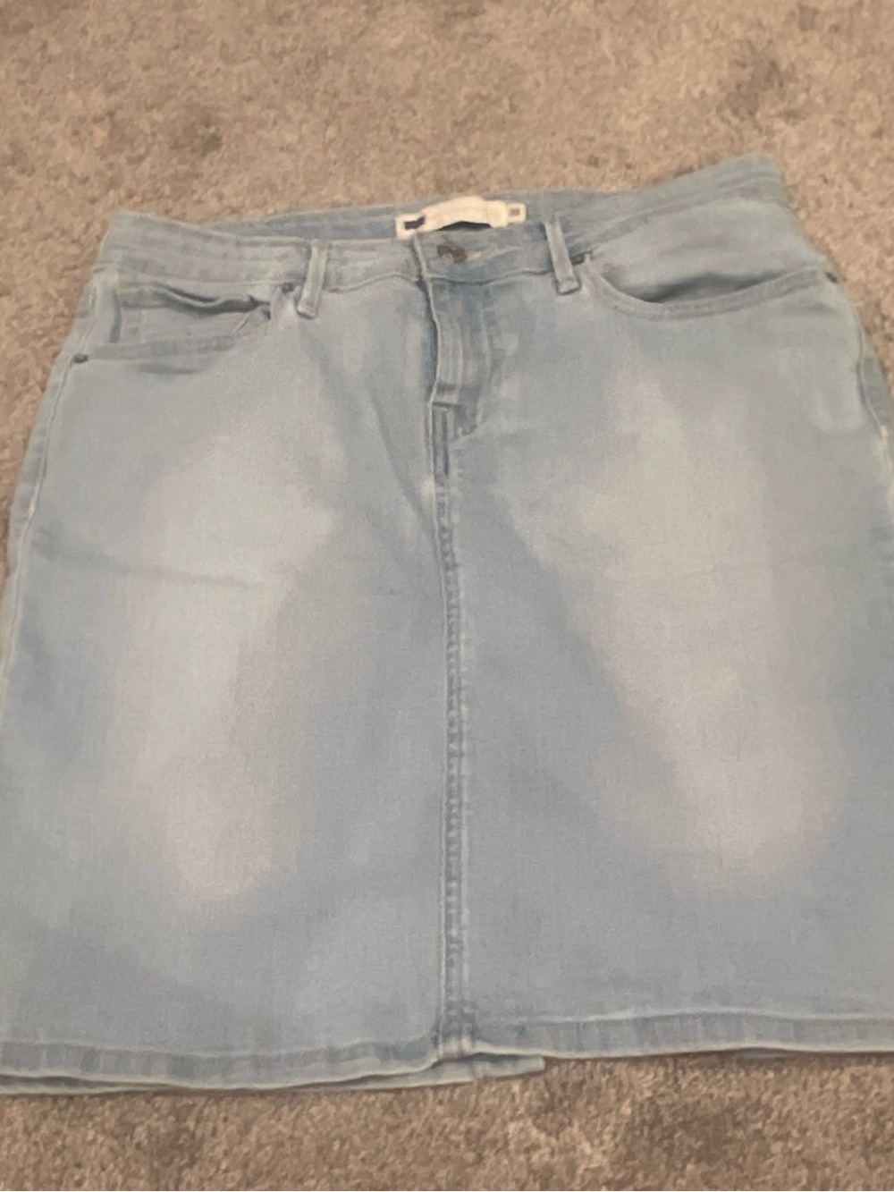 Levi's Light Blue Denim Pencil Skirt